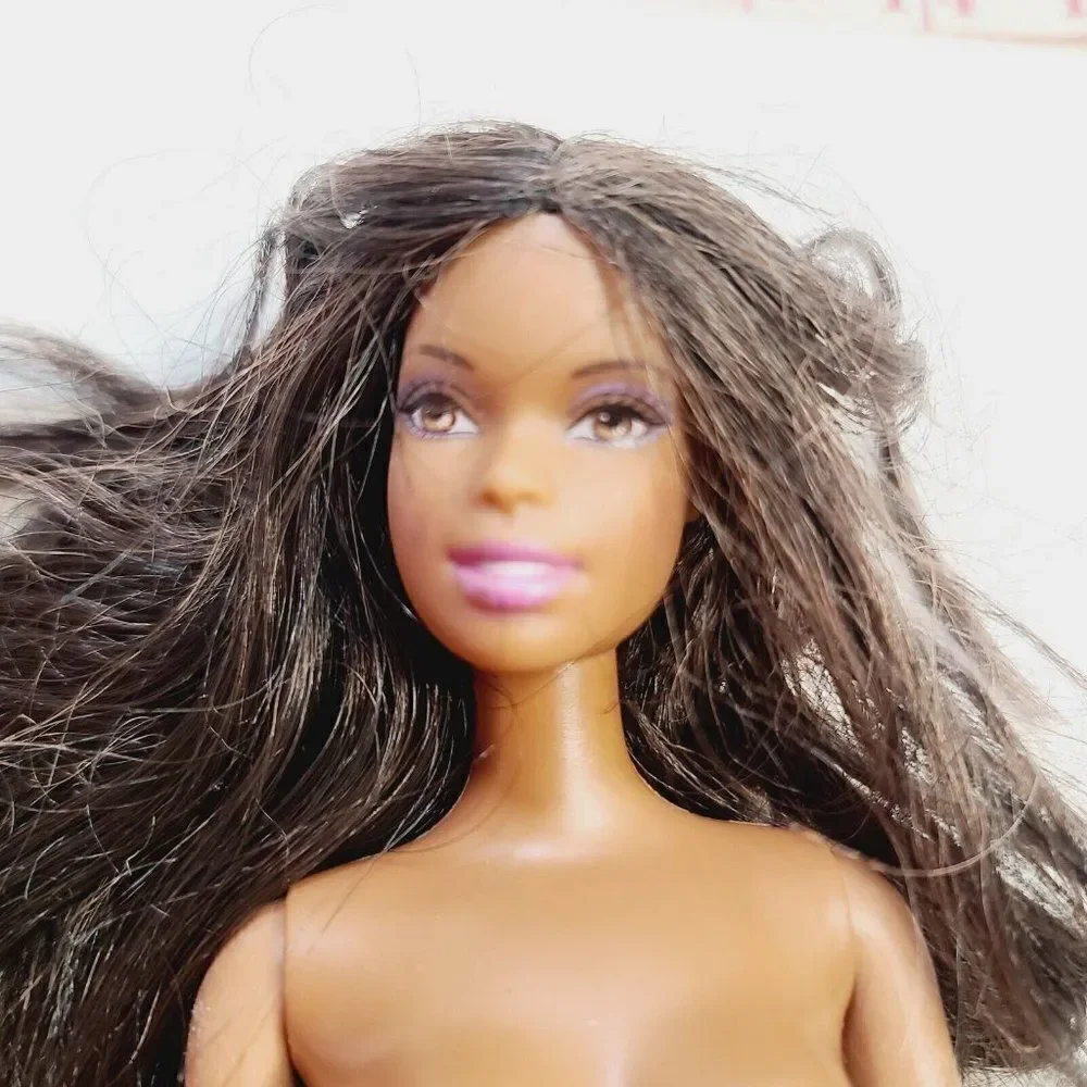 Barbie Christie African American Doll 2000s 1990 Mattel Purple Eyeshadow
